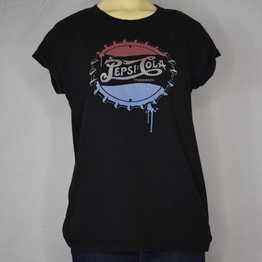 Pepsi-Cola | Black Tee Shirt L